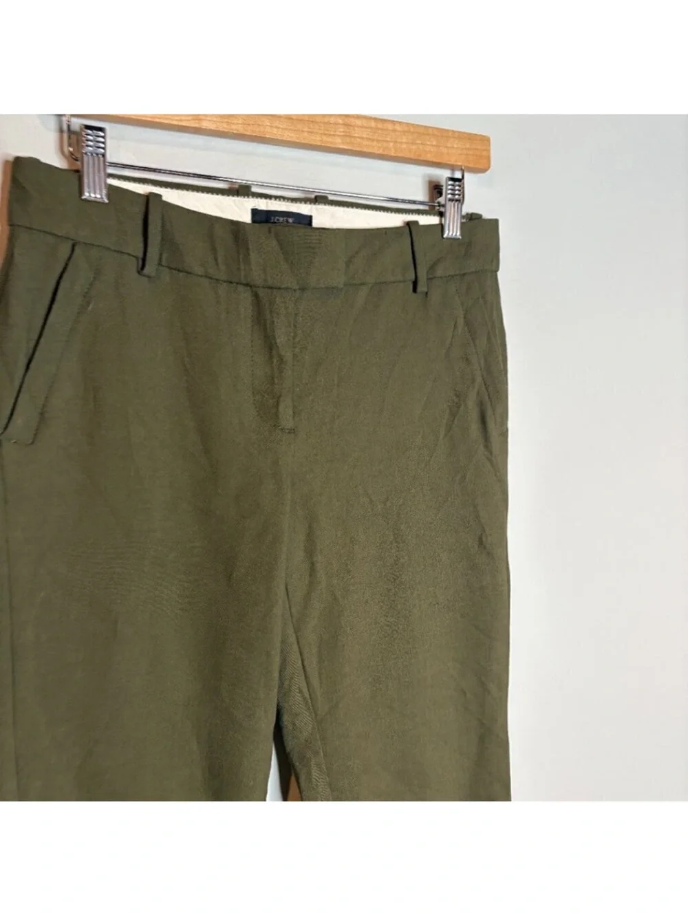 🔆 J. Crew dark green wool blend Campbell Trousers
